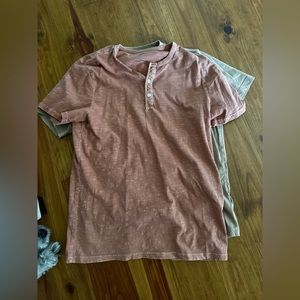 Mens Henley - Orange